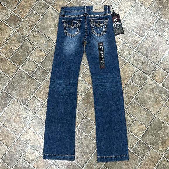 Adiktd Low Rise Wide Leg Jeans Reinforced Precision Seams Quality Hardware - Picture 7 of 16